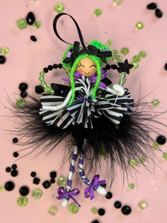 Decorative Mini Green Halloween Fairy